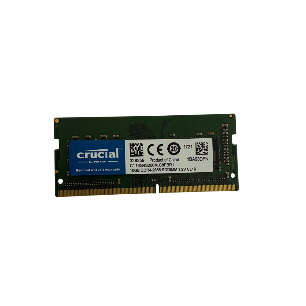 Memória Ram 16GB para Notebook, DDR4 2666MHz Crucial - Usada usado