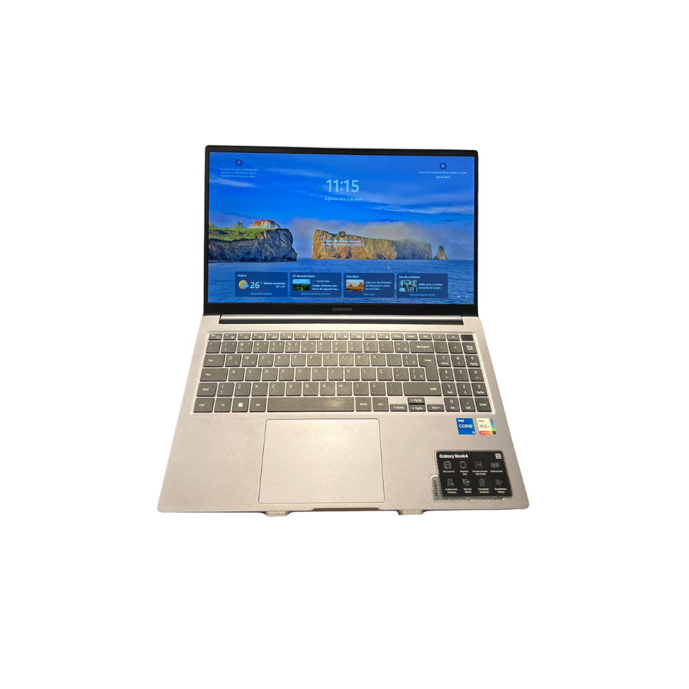 Notebook Samsung GalaxyBook 4 Intel Core i5 13th, SSD 256GB, Tela 15,6'' Full HD, Windows 11 PRO  usado