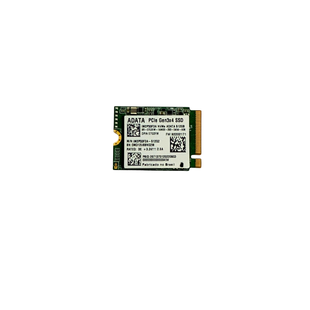 SSD 512GB Adata M.2 NVMe 2230, Original Notebooks Dell - Usado usado