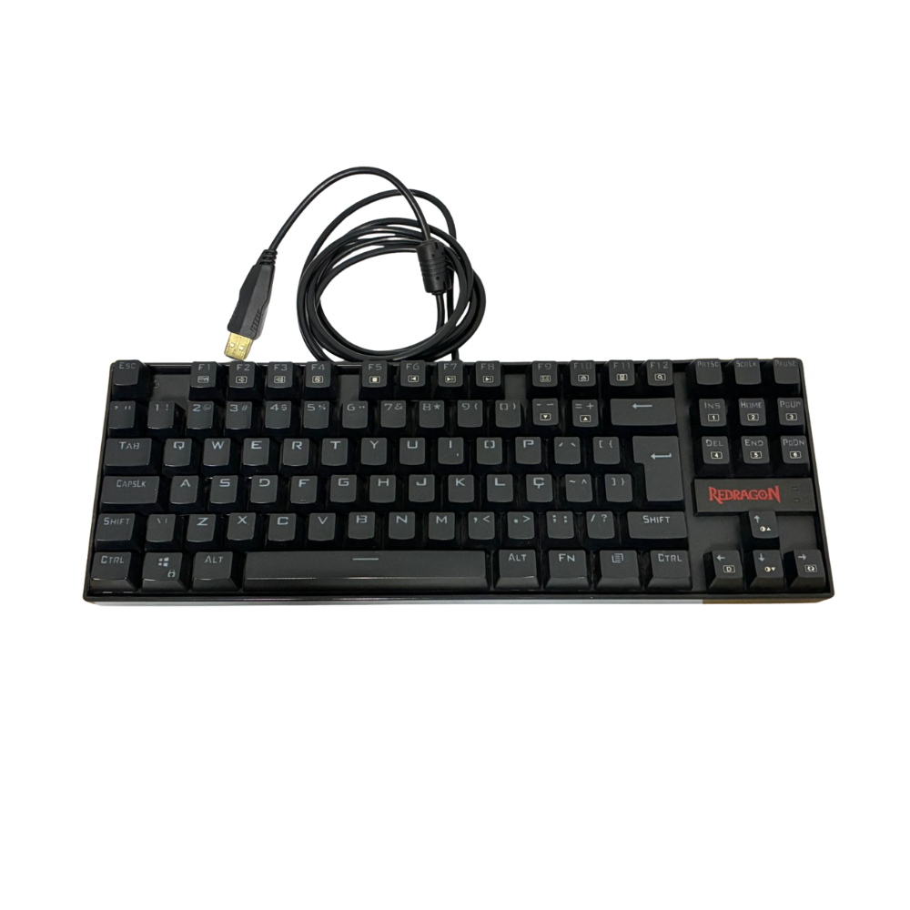Teclado Gamer Mecânico Redragon Kumara, Switch Blue, ABNT2 - Seminovo
